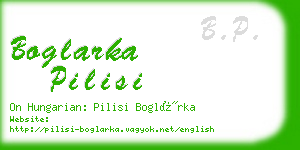 boglarka pilisi business card